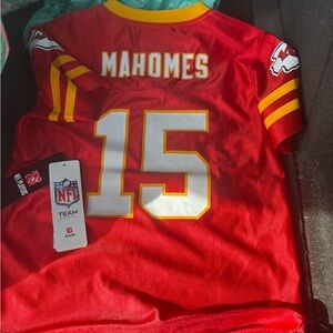 Nwt Kansas City Chiefs Patrick Mahomes NFL Boys Red Jersey XS